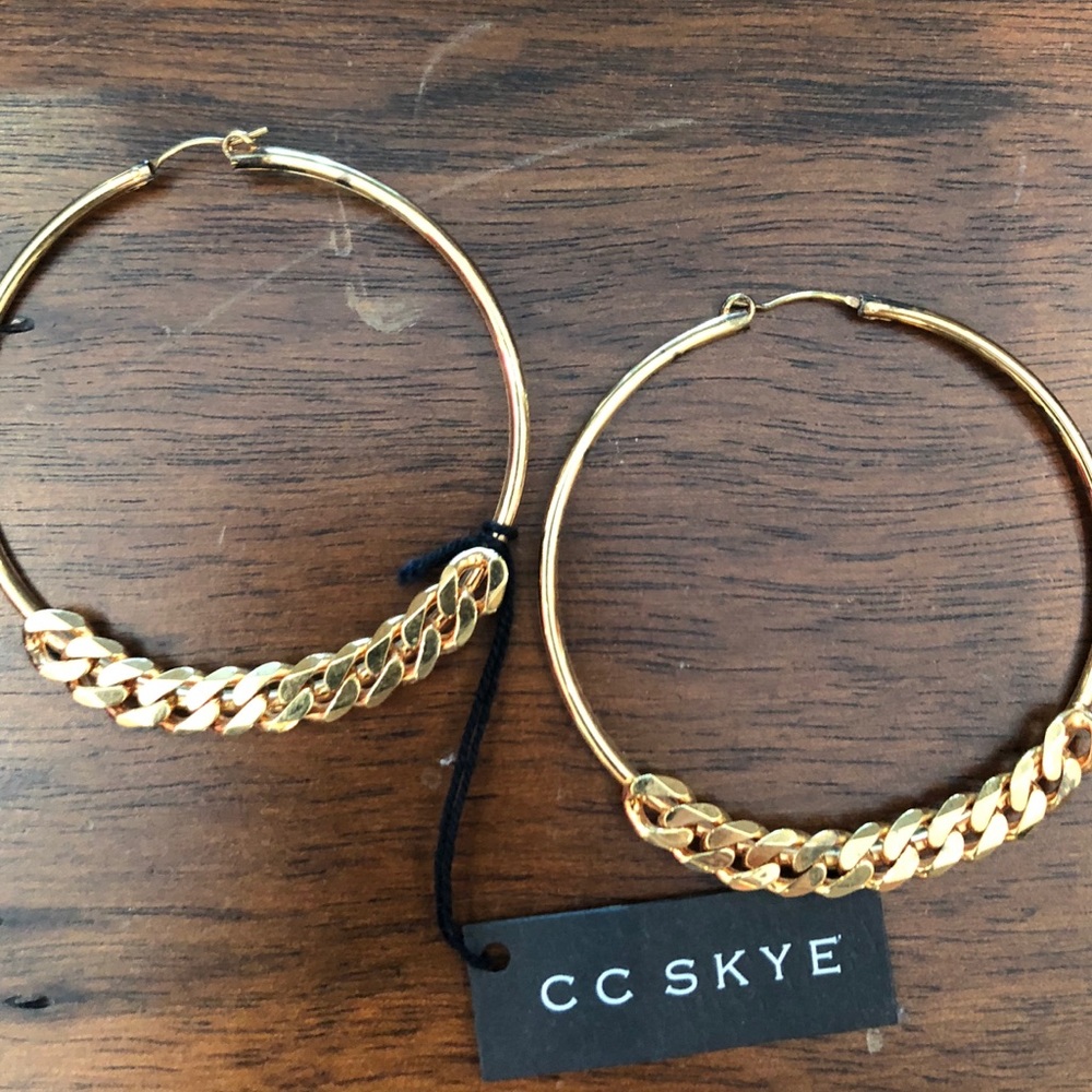 CC Skye Gold Hoops NEW!